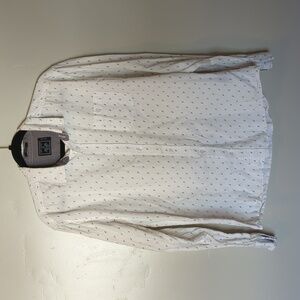 Artistry in Motion‎ White Feather Men's Slim Fit Dress Shirt M